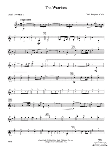 The Warriors: 1st B-flat Trumpet