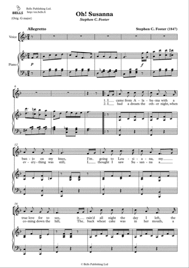Oh! Susanna (F Major)