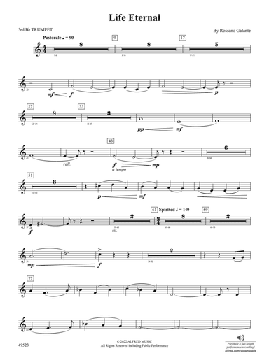 Life Eternal: 3rd B-flat Trumpet