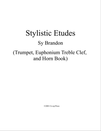 Stylistic Etudes for Trumpet or Horn