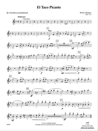 El Taco Picante: B-flat Tenor Saxophone