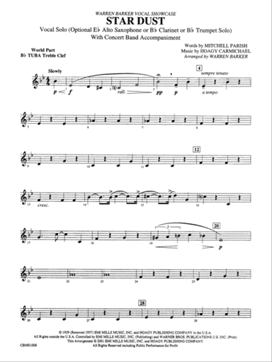Star Dust: WP B-flat Tuba T.C.