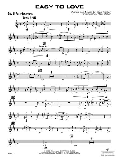 Easy to Love: 2nd E-flat Alto Saxophone