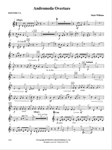 Andromeda Overture: Baritone T.C.