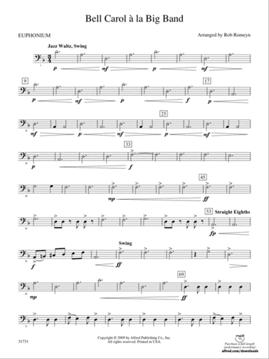 Bell Carol a la Big Band: Baritone B.C.