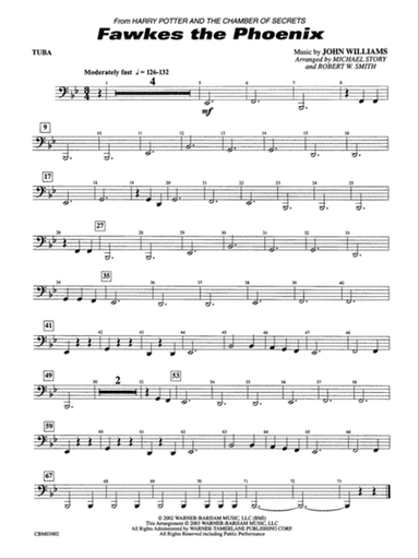 Fawkes the Phoenix (from Harry Potter and the Chamber of Secrets): Tuba