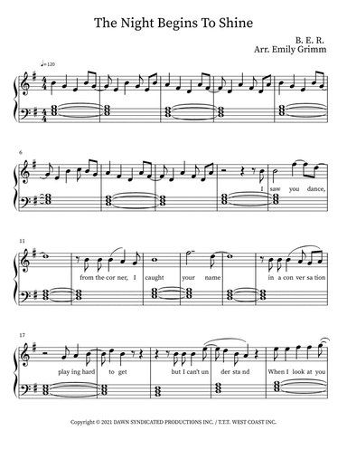 The Night Begins To Shine