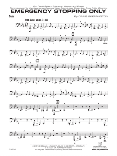 Emergency Stopping Only: Tuba