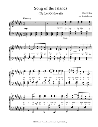Song of the Islands (Na Lei O Hawaii)