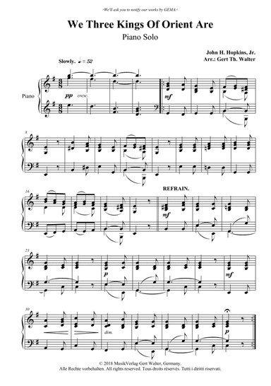 We Three Kings Of Orient Are