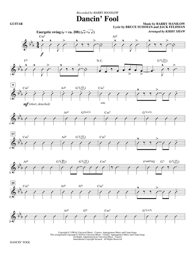 Dancin' Fool (arr. Kirby Shaw) - Guitar