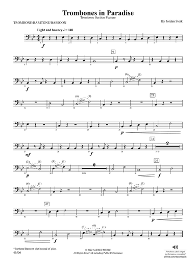 Trombones in Paradise: 1st Trombone