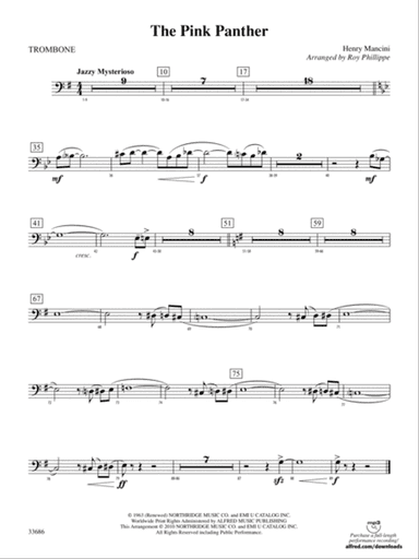 The Pink Panther: 1st Trombone