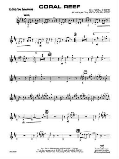 Coral Reef: E-flat Baritone Saxophone