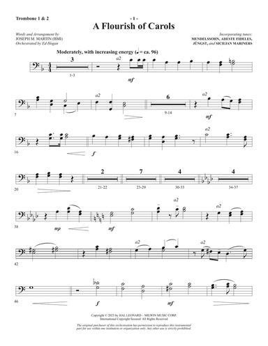 A Journey to Joy (A Cantata for Christmas) - Trombone 1 & 2