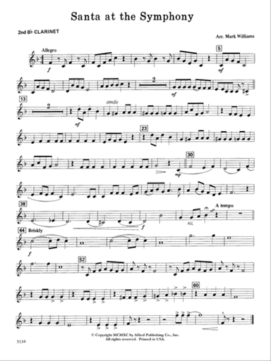 Santa at the Symphony: 2nd B-flat Clarinet