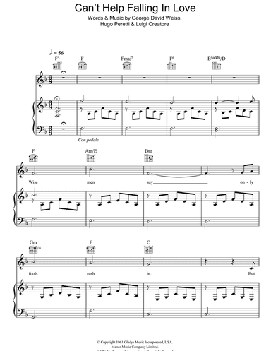 Can't Help Falling In Love