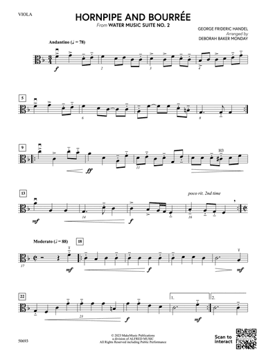 Hornpipe and Bourrée: Viola