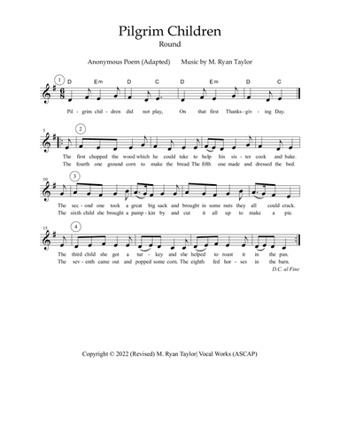 Pilgrim Children (Round)