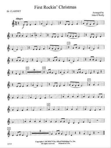 First Rockin' Christmas: 1st B-flat Clarinet