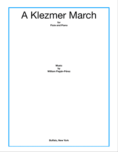A Klezmer March for Flute and Piano