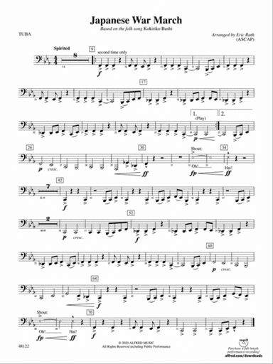 Japanese War March: Tuba