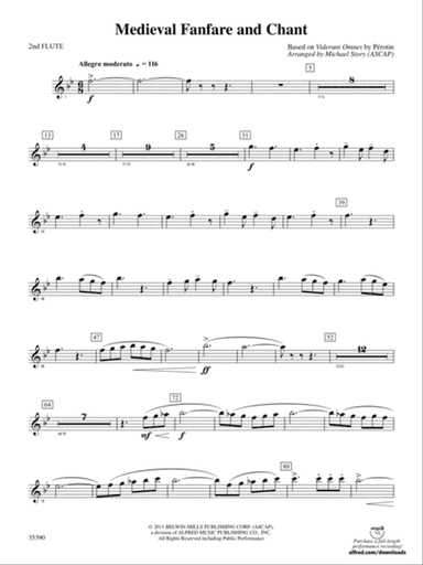 Medieval Fanfare and Chant: 2nd Flute