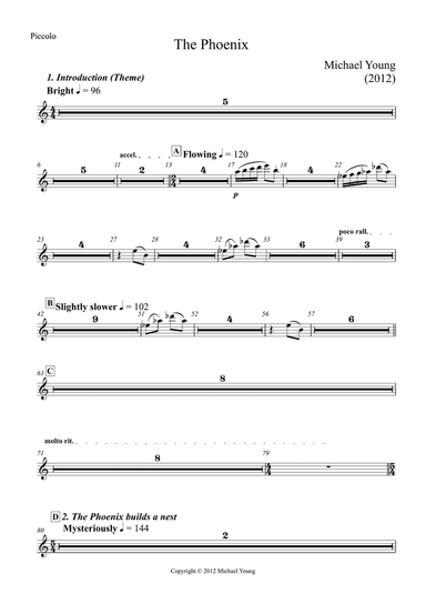 The Phoenix (Concert Band) - Parts