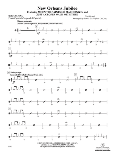 New Orleans Jubilee: 2nd Percussion