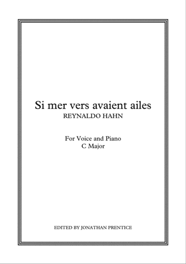 Si mes vers avaient ailes (C Major)