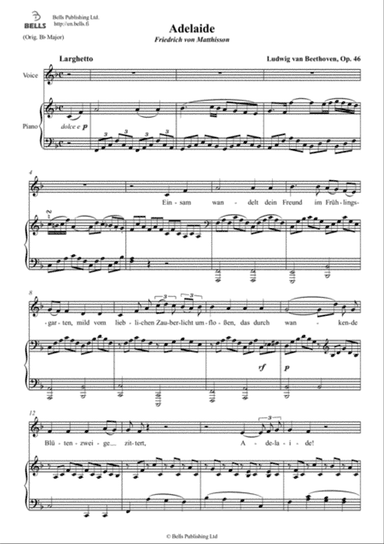 Adelaide, Op. 46 (F Major)