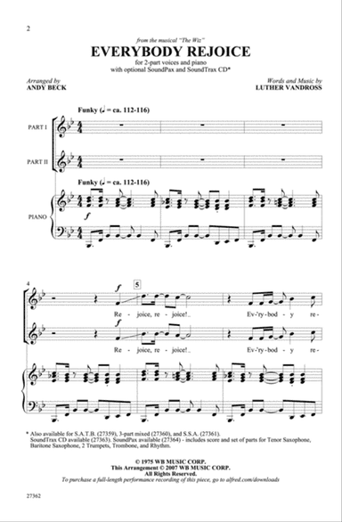 Everybody Rejoice (from The Wiz)