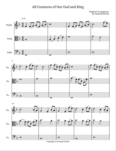 All Creatures of Our God and King