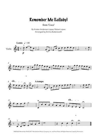 Remember Me (lullaby)