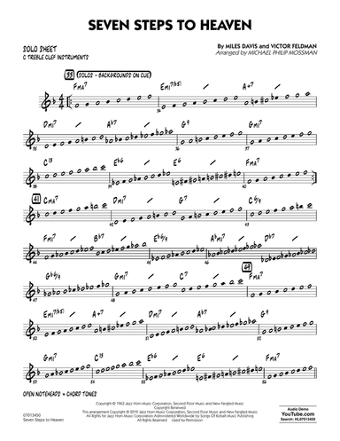 Seven Steps to Heaven (arr. Michael Philip Mossman) - C Solo Sheet