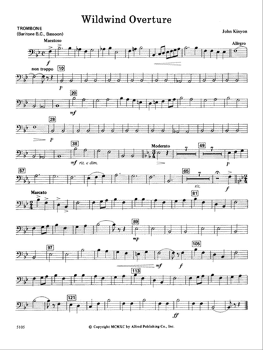 Wildwind Overture: 1st Trombone