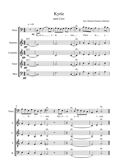 KYRIE. Para coro
