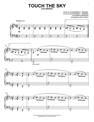 Touch The Sky (from Brave) (arr. Kevin Olson)