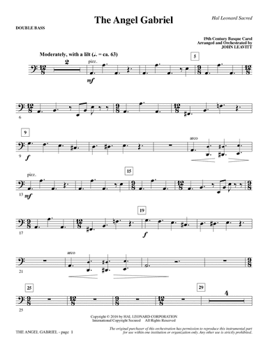 The Angel Gabriel - Double Bass