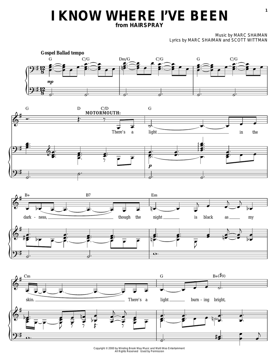 I Know Where I've Been (from Hairspray)