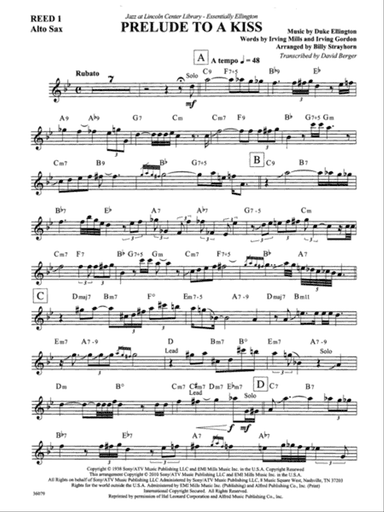 Prelude to a Kiss: E-flat Alto Saxophone