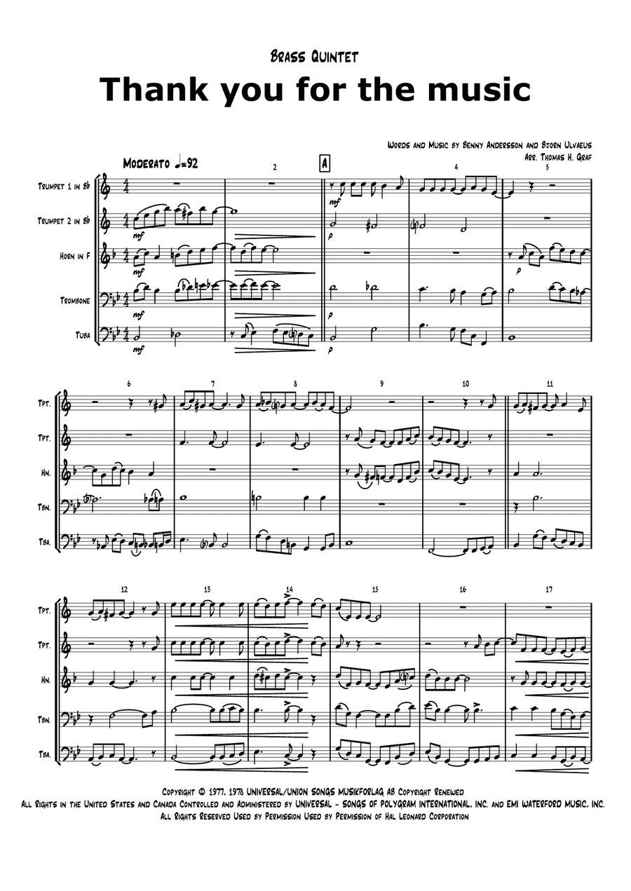 Thank You For The Music