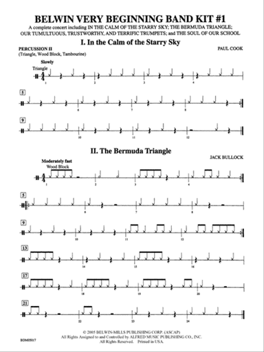 Belwin Very Beginning Band Kit #1: 2nd Percussion