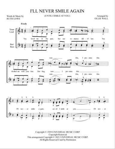 I'll Never Smile Again