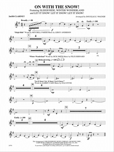 On with the Snow!: 2nd B-flat Clarinet