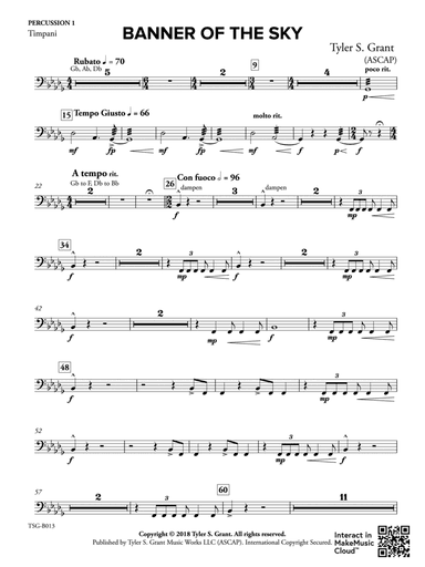 Banner of the Sky: 1st Percussion