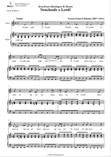 Vouchsafe o Lord! (A minor)