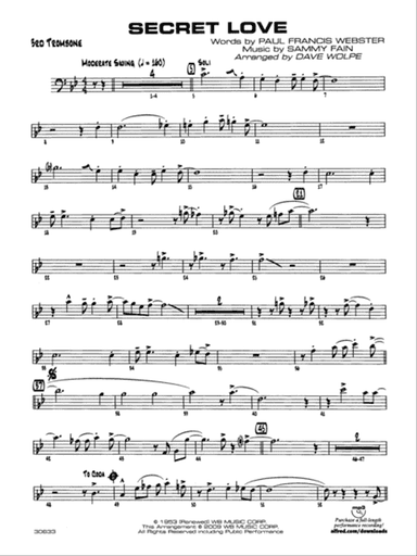 Secret Love: 3rd Trombone
