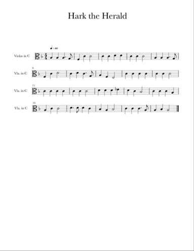 Hark the Herald (trad. for string quartet)