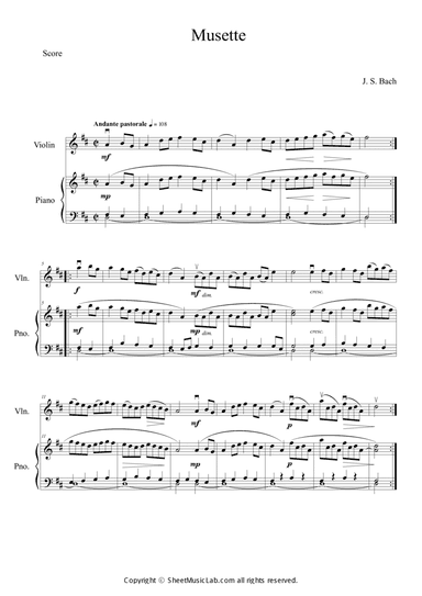 Musette in G major (in D)